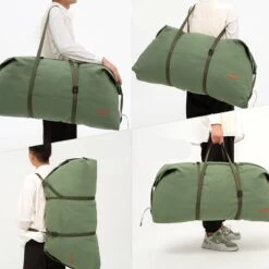 Superbe Sac En Toile Au Style Militaire -Bagage Soldes 0 521ca3