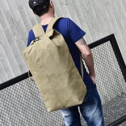 Sac De Voyage En Toile Pour Homme En Bandoulière -Bagage Soldes 2021 nouvelle grande capacit sac dos homme voyage sac alpinisme sac dos m le bagages toile 3