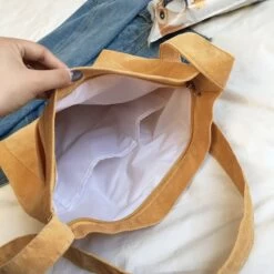 Sac à Bandoulière En Velours Côtelé -Bagage Soldes 26708 bogdhu