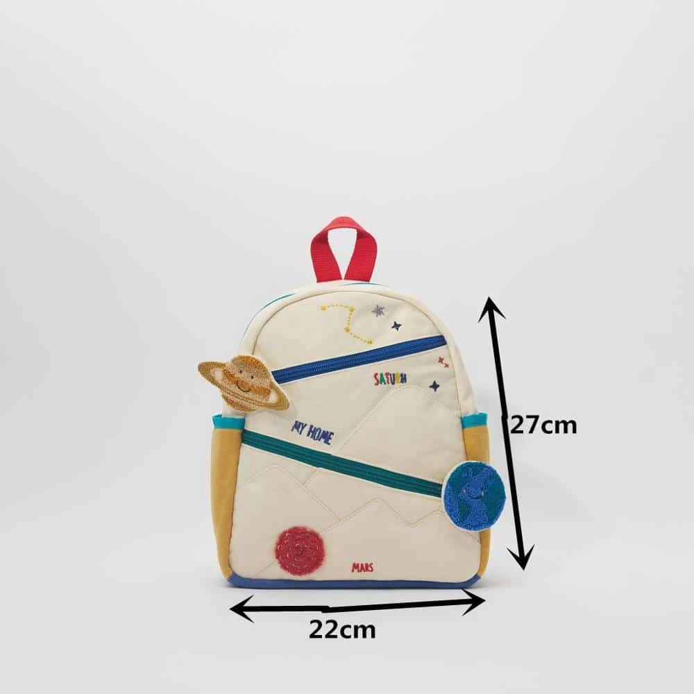 Sac à Dos Brodé En Toile De Coton Pour Enfant 2 Sac à Dos Brodé En Toile De Coton Pour Enfant – Image 2