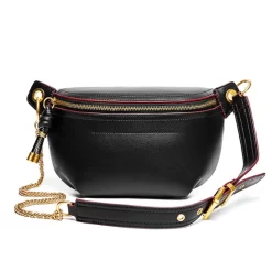 Sac à Main Style Banane En Bandoulière En Cuir Véritable Pour Femmes -Bagage Soldes 29689 krqedq