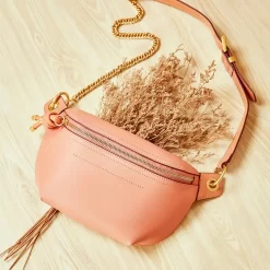 Sac à Main Style Banane En Bandoulière En Cuir Véritable Pour Femmes -Bagage Soldes 29689 p6n7xw
