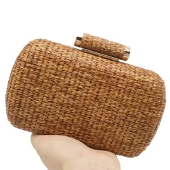 Pochette De Soirée En Paille Pour Femme -Bagage Soldes 31851 2bodf3