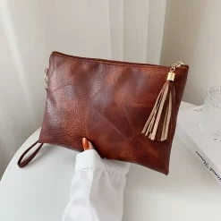 Pochette Vintage En Cuir Avec Anse De Poignée Pour Femmes -Bagage Soldes 31877 l1slpx
