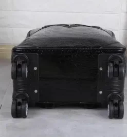 Sac De Voyage à Roulettes Pour Femme En Similicuir Noir -Bagage Soldes 37732 71328b