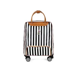 Sac De Voyage à Roulettes Pour Femme Noir Et Blanc à Rayures 7 Sac De Voyage à Roulettes Pour Femme Noir Et Blanc à Rayures -Bagage Soldes 37747 d0ae60