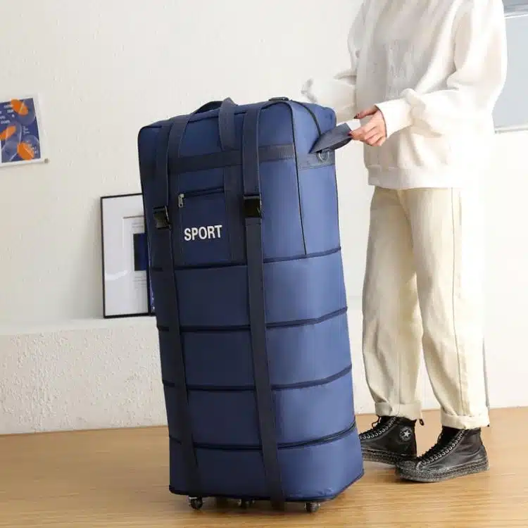 Sac De Voyage à Roulettes Bleu à Grande Capacité 2 Sac De Voyage à Roulettes Bleu à Grande Capacité – Image 2