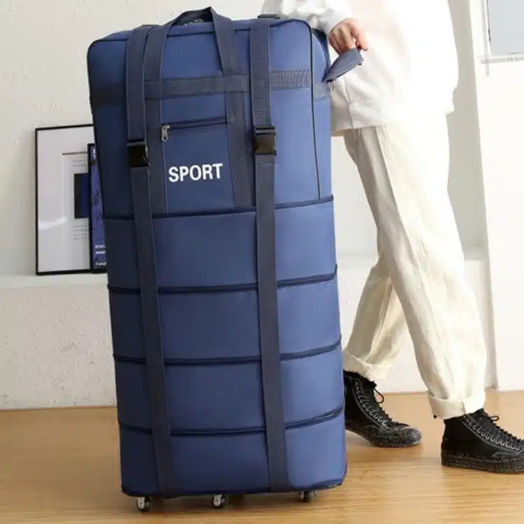 Sac De Voyage à Roulettes Bleu à Grande Capacité 3 Sac De Voyage à Roulettes Bleu à Grande Capacité – Image 3