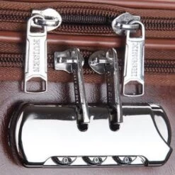 Sac De Voyage à Roulettes Pour Homme En Cuir Marron -Bagage Soldes 38194 4ac66e