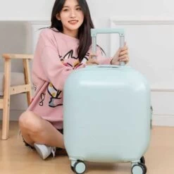 Sac De Voyage à Roulettes De Cabine Bleu Pour Femme -Bagage Soldes 38326 255aa2