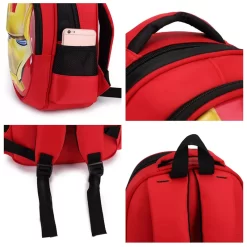 Sac à Dos De Voyage Iron Man 3D -Bagage Soldes 3D fer homme tudiant sac gar on fille cartable adolescents haute capacit dessin anim sac dos 3