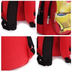 Sac à Dos De Voyage Iron Man 3D -Bagage Soldes 3D fer homme tudiant sac gar on fille cartable adolescents haute capacit dessin anim sac dos 4