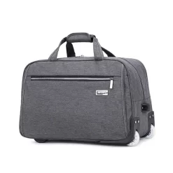 Sac De Voyage Moderne à Roulettes, étanche Et épais, De Couleur Grise, Pour Homme