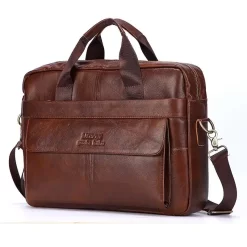 Sac à Bandoulière En Cuir Véritable -Bagage Soldes Cuir bandou 1