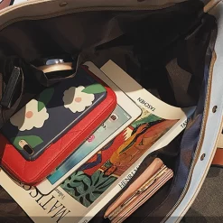 Sac Pliable Pour Femme Moderne Et élégant 8 Sac Pliable Pour Femme Moderne Et élégant -Bagage Soldes D contract Femmes Solide Sac Bandouli re Mode Femmes Toile Sacs Main Portables De Haute Qualit 1