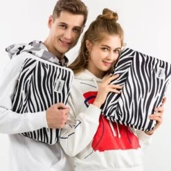 Sac Pochette Zébré Pour Ordinateur Mac Air 13 Rembourrage Maximal -Bagage Soldes IMG 34