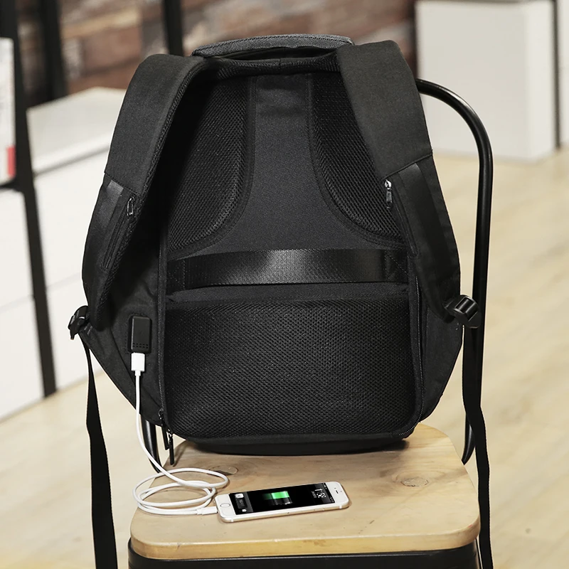 Sac à Dos Porte Ordinateur 15 Pouces Avec Chargeur USB Intégré 4 Sac à Dos Porte Ordinateur 15 Pouces Avec Chargeur USB Intégré – Image 4