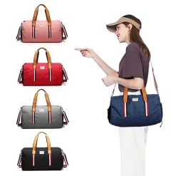 Sac Bandoulière En Toile Et Lanières Cuir -Bagage Soldes Sac De Sport tanche pour Fitness sacoche multifonction De Yoga pour voyages en plein air pour 3