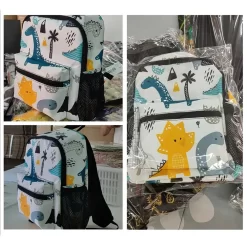 Sac à Dos Imprimé Dino Pour Enfant -Bagage Soldes Sac dos pour enfant motif dinausaures petit cartable pratique et confortable pour les tout petits de 3