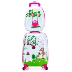 Ensemble De Bagage Pour Enfant En Dessin Avec Valise à Roulette Et Petit Sac à Dos 10 Ensemble De Bagage Pour Enfant En Dessin Avec Valise à Roulette Et Petit Sac à Dos -Bagage Soldes Valises roulettes pour enfants dessin anim mignon dinosaure ensemble de bagages roulettes chariot roulettes sac de 4