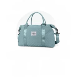 Bagage à Main Bleu En Nylon Avec Poignées Et Sangle