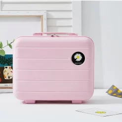 Bagage à Main Rose Et Solide Avec Poignée