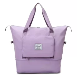 Bagage à Main Violet Avec Deux Lanières En Tissu Oxford
