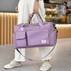 Bagage Soldes -Bagage Soldes bagage main violet grande capacite laniere 02