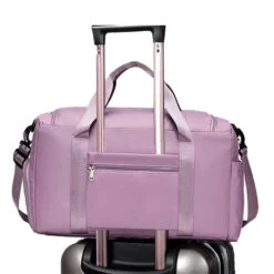 Bagage à Main Violet De Grande Capacité Avec Lanière -Bagage Soldes bagage main violet grande capacite laniere 03