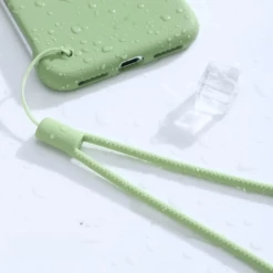 Bandoulière Téléphone Verte En Silicone -Bagage Soldes bandouliere telephone verte silicone 03