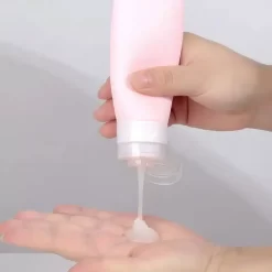 Contenant Liquide En Silicone Pour Transport En Avion En Lot De 3 Tailles -Bagage Soldes contenant liquide silicone transport avion lot 3 tailles4