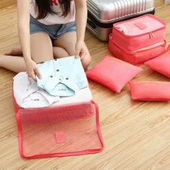 Bagage Soldes -Bagage Soldes lot six organisateurs valise polyester 01