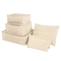 Lot De Six Organisateurs De Valise En Tissu Oxford