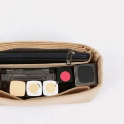 Organisateur De Sac Multi-fonction En Feutre Avec Fermeture Eclair -Bagage Soldes organisateur sac multi fonction feutre fermeture eclair 03