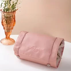 Organisateur De Sac Rose Avec Poches Zippées