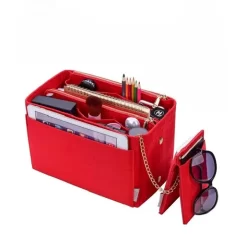 Organisateur De Sac Rouge Avec Poche Détachable Et Portefeuille