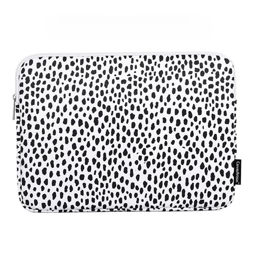 Pochette Ordinateur Blanche Avec Motifs Léopards 1 Pochette Ordinateur Blanche Avec Motifs Léopards