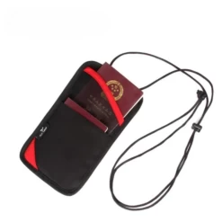 Pochette Passeport En Nylon Avec Corde