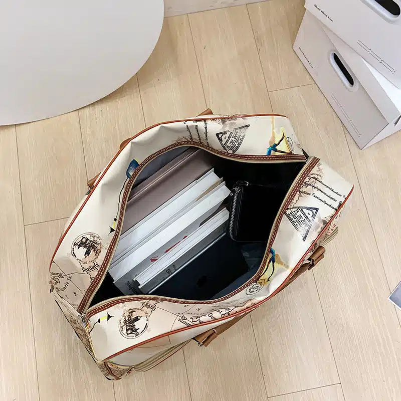 Sac De Voyage à Roulettes Horizontal à Motifs De Tour Eiffel 2 Sac De Voyage à Roulettes Horizontal à Motifs De Tour Eiffel – Image 2