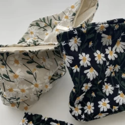 Trousse De Voyage Fleuri En Velours -Bagage Soldes trousse voyage fleuri velours 2