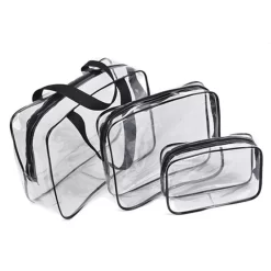 Kit De 3 Trousses De Voyage Transparentes Imperméables