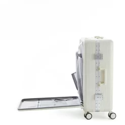 Valise à Roulettes En Plastique Et Alliage D’Aluminium -Bagage Soldes valise roulettes plastique alliage aluminium 03